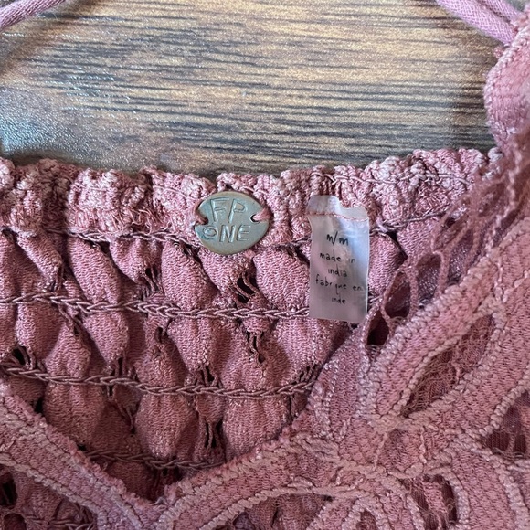 Free People Plum and Coral Mini Dress - Picture 2 of 8